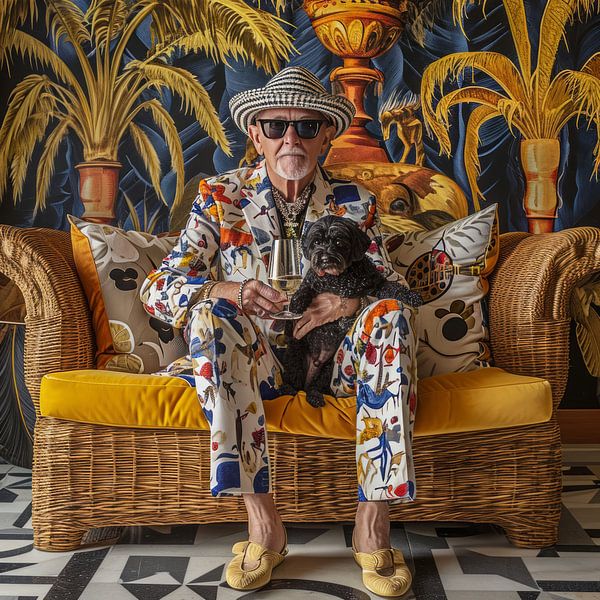 Flamboyant old man 12 by DNH Expressions
