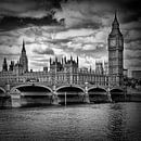 LONDEN Houses of Parliament en Westminster Bridge van Melanie Viola thumbnail