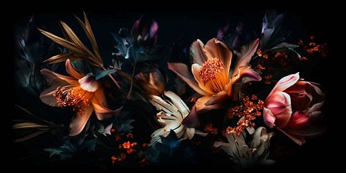 Modernes botanisches Blumenarrangement