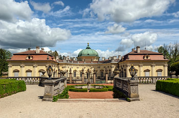 Regal Elegance Buchlovice Chateau Courtyard for Refined Living Spaces
