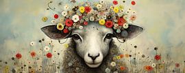 Painting Sheep Nature