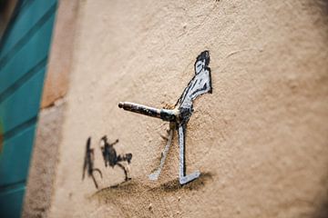 Streetart in Barcelona van Sanne Vermeulen