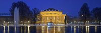 Stuttgart Opera House in de sneeuw tijdens Blue Hour van Keith Wilson Photography thumbnail