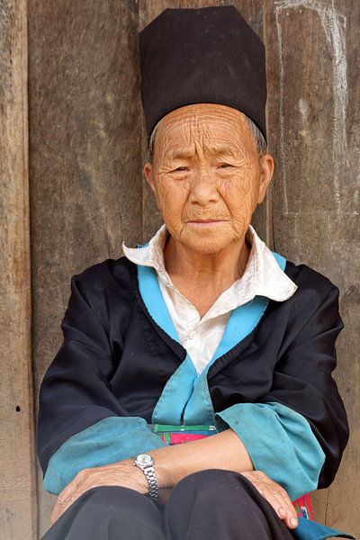Old man in Laos by Gert-Jan Siesling