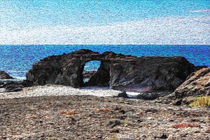 Pena Horadada (Fuerteventura) | Van-Gogh-Stil