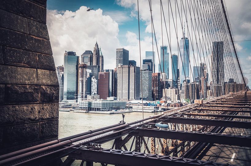 Vue depuis le pont de Brooklyn par Loris Photography