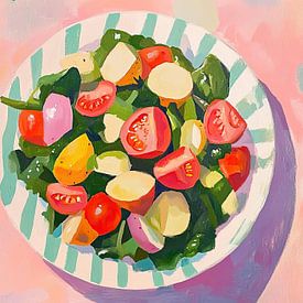 Fresh salad | salad platter by Wonderful Art