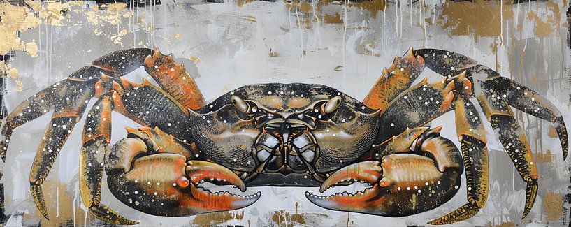 Malerei Krabbengold von Kunst Laune