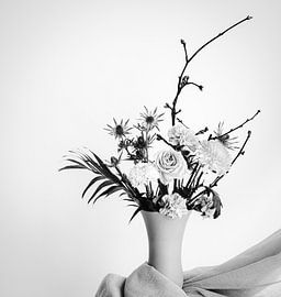 Flowers black and white by Mei Bakker
