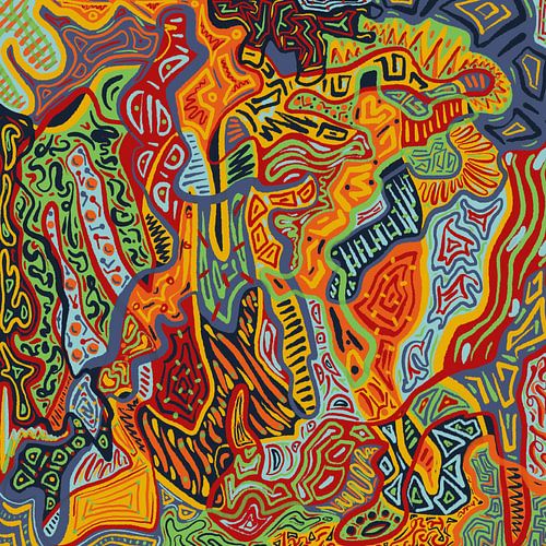 chaotisch wellig abstrakt