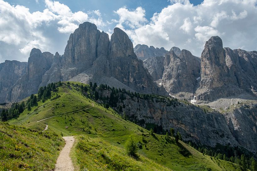 Gardena Pass, Dolomites by Richard van der Woude