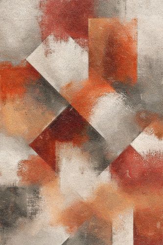 Verweven vlakken in warme tonen