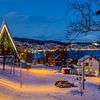 Arctic Cathedral Tromsø – Magisch Midwinterlicht van Eriks Photoshop