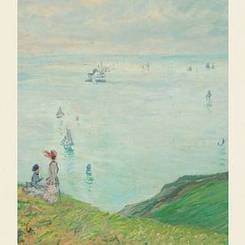 Cliffs at Pourville - Claude Monet by Nook Vintage Prints