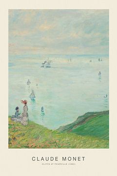 Kliffen bij Pourville - Claude Monet van Nook Vintage Prints