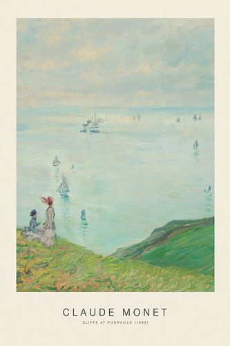 Klippen bei Pourville - Claude Monet