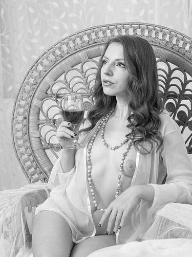 vrouwelijk naakt in high key-stijl