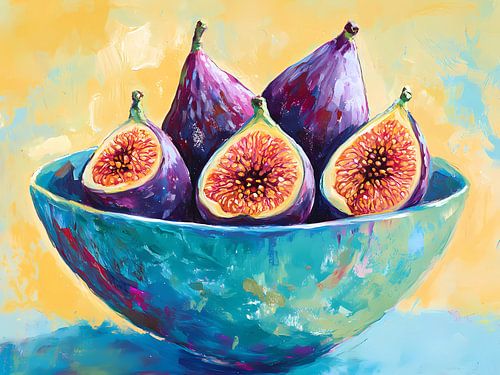 Heerlijke paarse vijgen