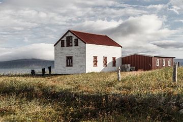 Eenzaam zomerhuis op IJsland