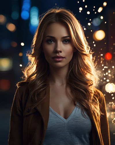 potret nacht bokeh