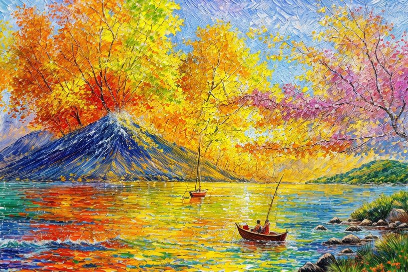 spiritual image colourful landscape by Egon Zitter