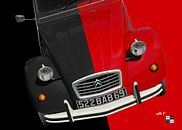 Citroën 2CV rood-zwart van aRi F. Huber thumbnail