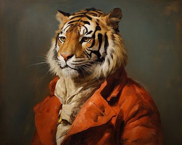 Portrait de tigre sur De Mooiste Kunst