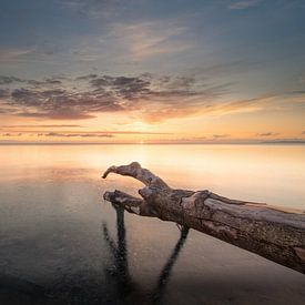 Lever de soleil sur la mer Baltique sur Sebastian Holtz