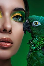 Groen en goud: de schoonheid van de natuur van Poster Art Shop