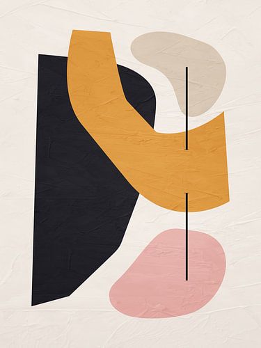 Organische abstracte kunst - kleurentonen