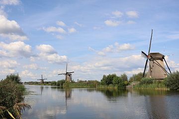 Les moulins de Kinderdijk sont 19 moulins situés dans la partie nord-ouest de l'Alblasserwaard, une  sur W J Kok