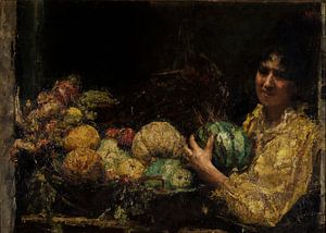 Antonio Mancini - Die Obstverkäuferin