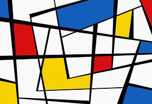 Hommage an Mondrian von Angel Estevez