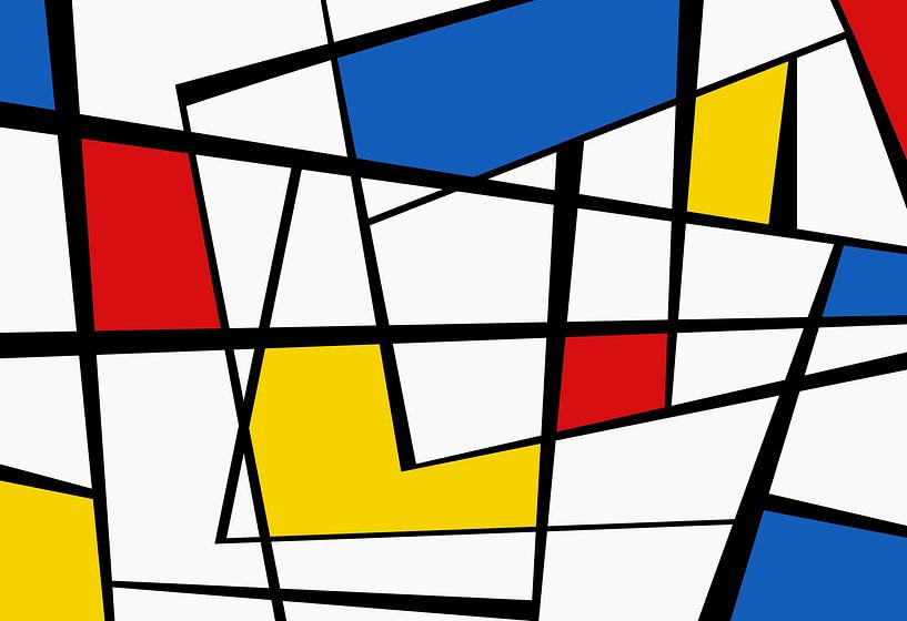 Tribute to Mondrian by Angel Estevez