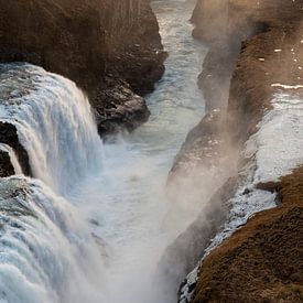 Waterval - Gullfoss von Irene Hoekstra