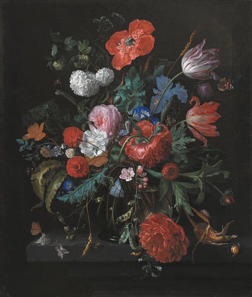 Ein Blumenstrauß, Jacob van Walscapelle von Meisterhafte Meister