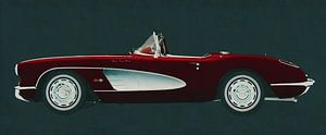 Chevrolet Corvette C1 Baujahr 1960 im Profil