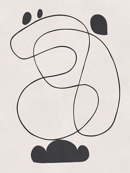 Expressionist shapes and lines 1 by Vitor Costa
