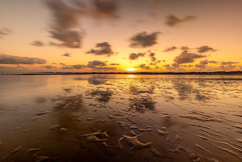 sunset green beach Terschelling by Michael Brand