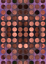 MELANGE of Blue-Coral-Rust no2b