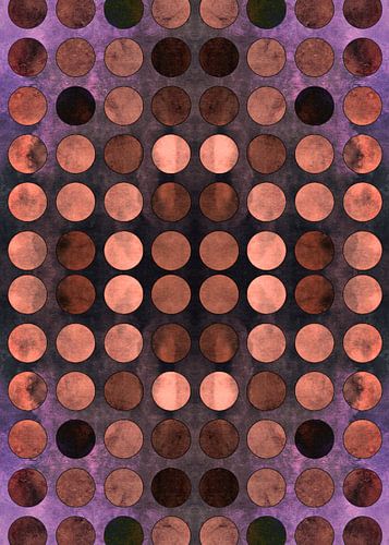 MELANGE of Blue-Coral-Rust no2b