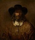 Mann mit einem Bart, Stil von Rembrandt von Rembrandt van Rijn Miniaturansicht