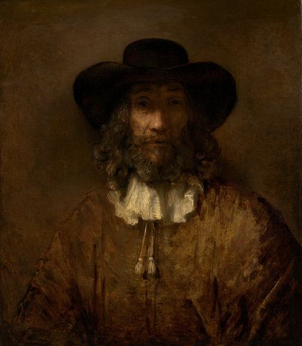 Man met een baard, de stijl van Rembrandt