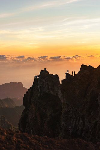 Sonnenaufgang auf dem Pico do Arieiro Madeira Portugal von Rebecca van der Schaft