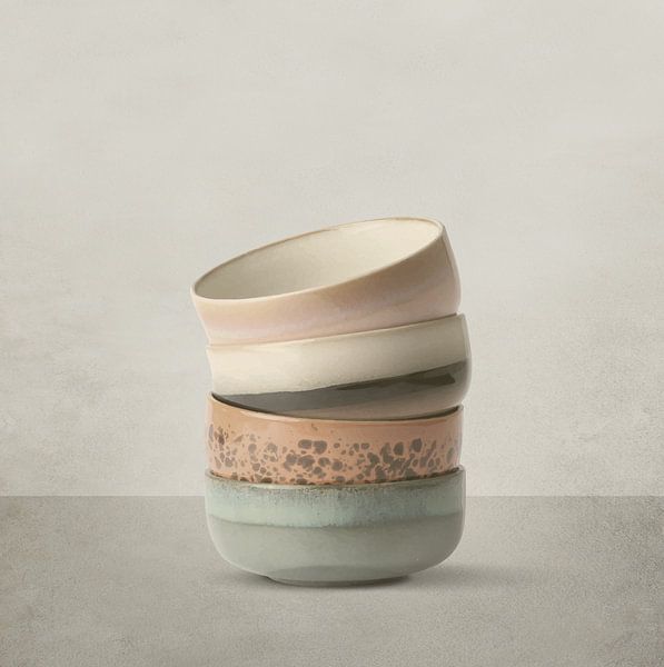Stacked ceramics by Color Square