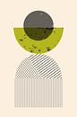 Green Shapes No.1 by Cats & Dotz thumbnail