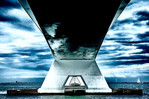 “Zeelandbrug” richting “Zierikzee” van Jan Sportel Photography