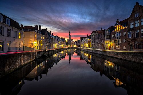 Night and day in Brugge