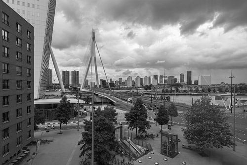 Het uitzicht op het Wilhelminaplein in Rotterdam