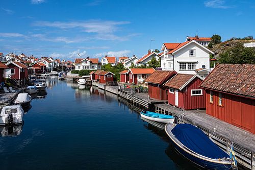 View of the village Grundsund in Sweden